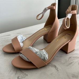 Lulus Almond Harper Sandal size 8 NWT